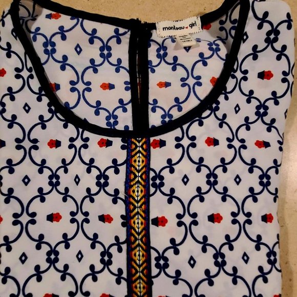 MONTEAU GIRL WOMEN'S SIZE 16 XL SOFT CREPE SLEEVELESS BLOUSE NWOT - Picture 3 of 4